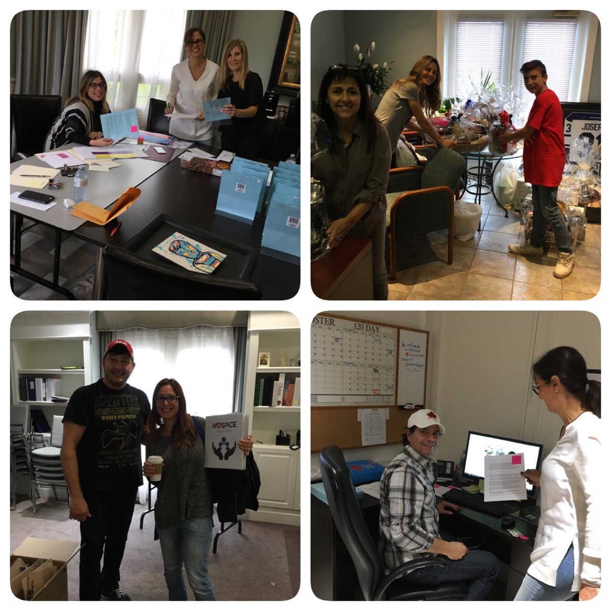 HospiceVaughan's tweet photo. Volunteers in action today preparing for #HVGala2017 #countdown & 25+ volunteers training to support clients! #sharethelove #community 🍁❤️🍁 https://t.co/CkxPG20LMV