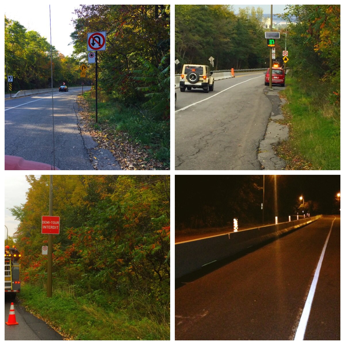 Mesures de sécurité temporaires sur Camillien-Houde complétées. Comptons sur collaboration de tous pour les respecter. #velomtl #visionzero