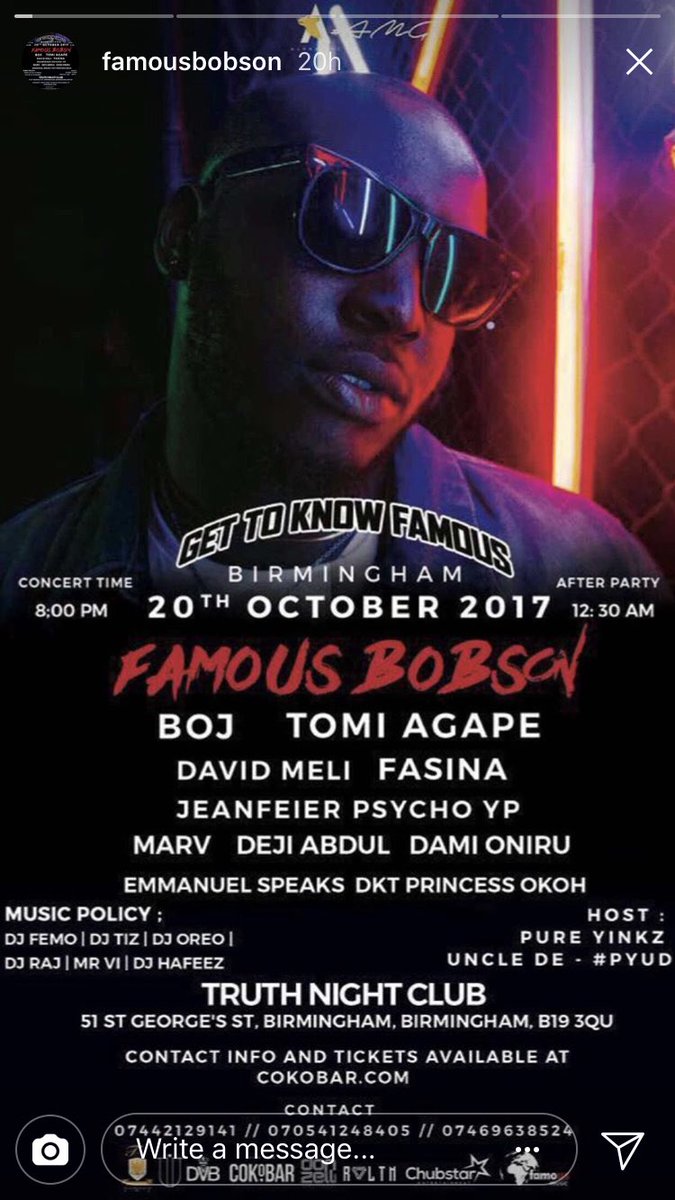 NdidiUdeh's tweet photo. I'll be taking over @theAyoBusari snaps on The day of the #GetToKnowFamous concert!hope yall are ready to see chows,fine girls and much more https://t.co/ITRvkSp5JV