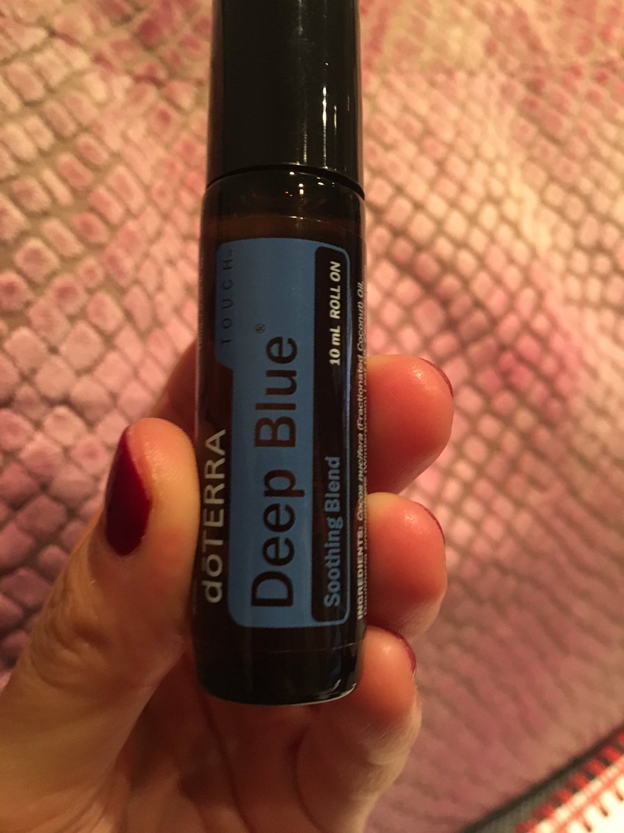 SarahDewey28's tweet photo. Love this #dōTERRA blend #Deepblue for soothing aching and painful muscles #massageathome #MassageTherapy @doterra #essentialoils https://t.co/4Vk2uWZIS6