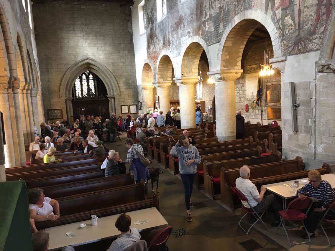PickeringChurch's tweet photo. The 40’s weekend in Church #scones #pickeringwarweekend a good atmosphere https://t.co/XL19b0weVu
