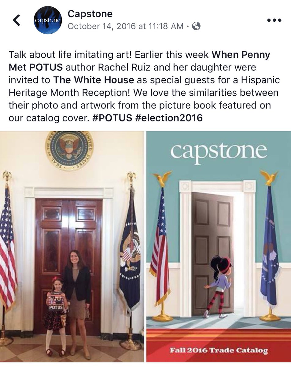rachelruizbooks's tweet photo. TBT! #WhenPennyMetPOTUS🇺🇸@CapstonePub @BarackObama @JoeBiden @ObamaWhiteHouse https://t.co/H1FHPNHUMw