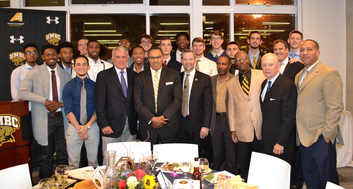 UMBC_MBB's tweet photo. Thx Coach Williams, Coach Odom, Mr Feinstein &amp; everyone who came to support us @ the Tipoff dinner last night. Certainly a special evening! https://t.co/Ll5NPYKt6J