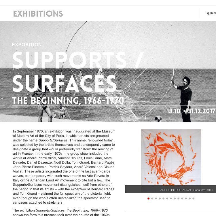 cherryandmartin's tweet photo. @Carreartmuseenimes #supportssurfaces on view now! #conceptualart https://t.co/3UYFaeZPit https://t.co/AHhLkkTCON