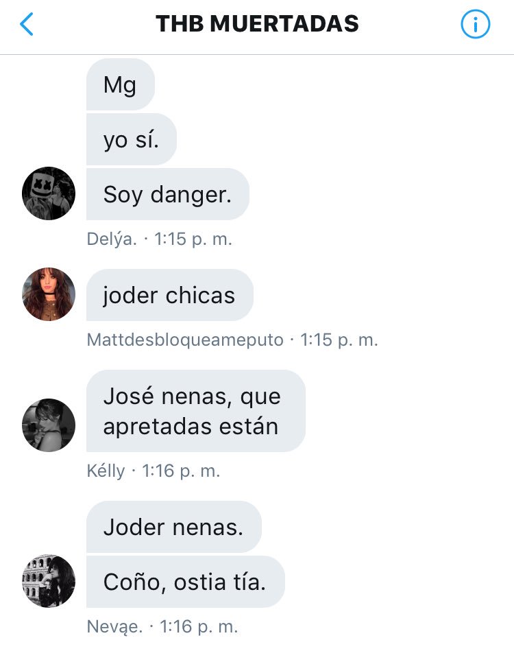 Las chicas del grupo en su intento fallido de ser dangers.