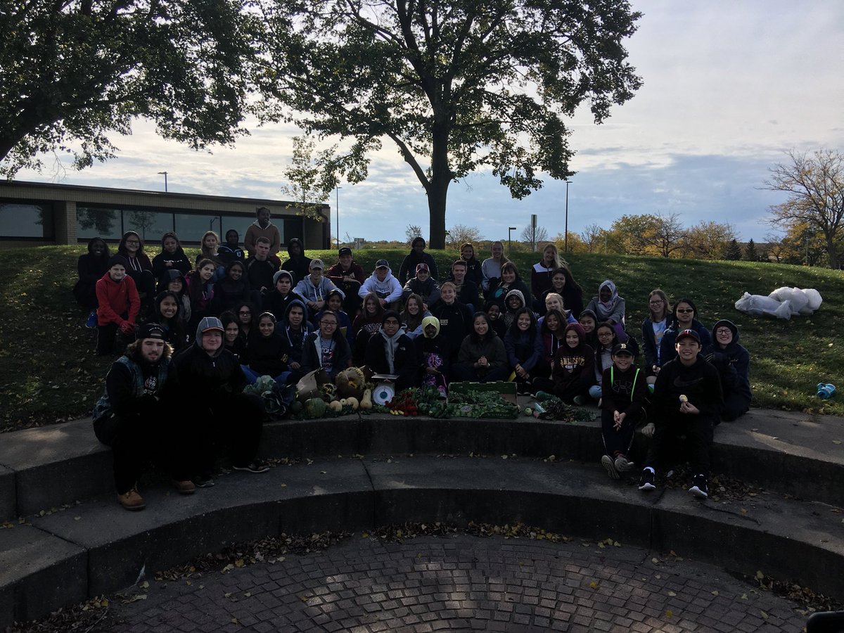 GardenBHS's tweet photo. Great day in the @BurnsvilleHS garden! Students #futureready &amp; helping @360Communities #One91 https://t.co/7CSmPYT12r