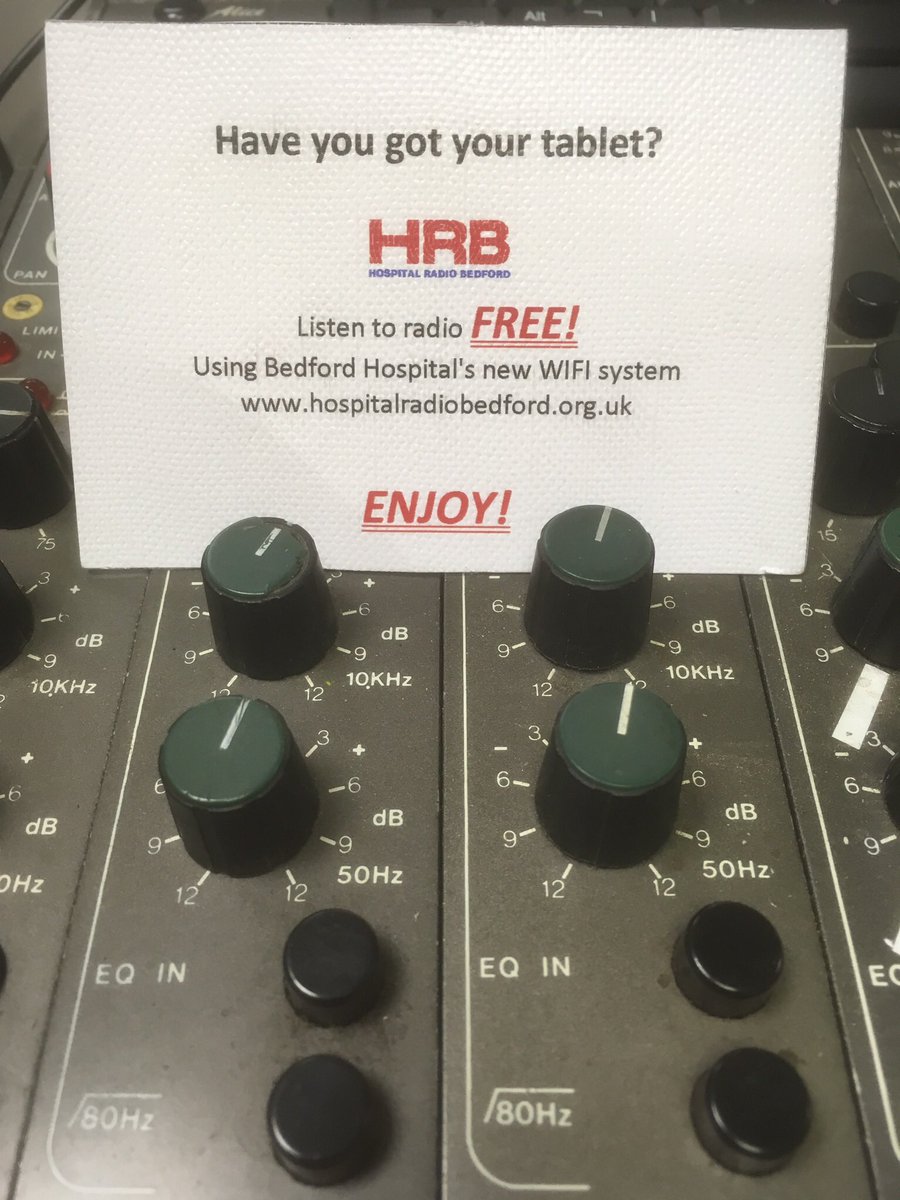SteveLuffRadio's tweet photo. Back on @hrbedford with #80s a-plenty from 8pm #PreRecordedShow https://t.co/y43cjALm7J