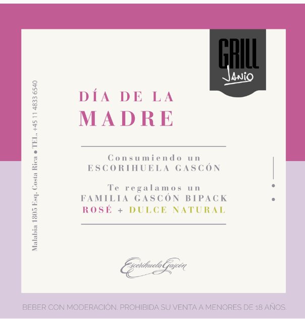 JanioRestaurant's tweet photo. Te esperamos mañana con un regalo del día de la madre!!!, @Escorihuelag https://t.co/0VqwGbaAlS