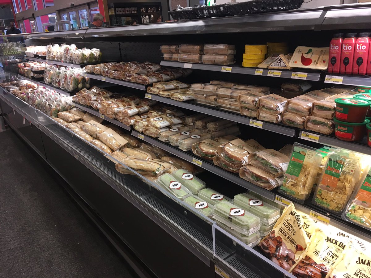 Way to go deli team keeping grab and go stocked for our guests on a busy Saturday!! #MightyMid