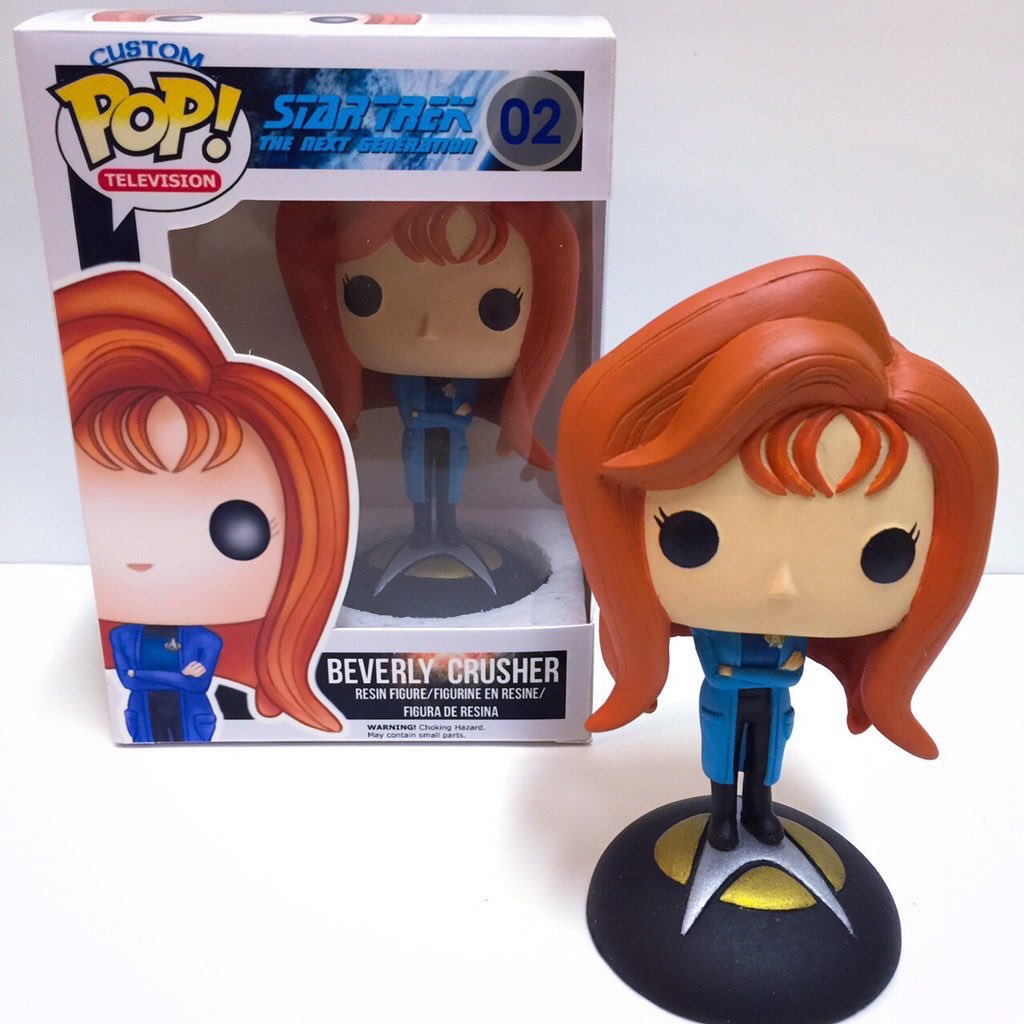gates_plays's tweet photo. Hey #ConvoySF attendees & fans - @gates_mcfadden has a handmade Custom Crusher Pop Funko Doll with her auction this weekend! Get Ready! https://t.co/ZqyulRaXcf