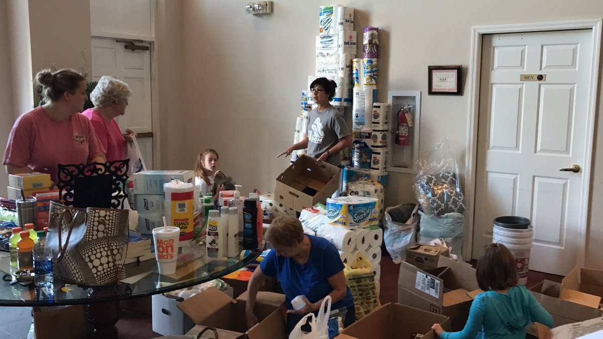 adavillechurch's tweet image. #Adaville delivered supplies to areas hit hard by the Texas flood! Thx #RutherfordCountyNC  schools/businesses for responding to the need👏🏻