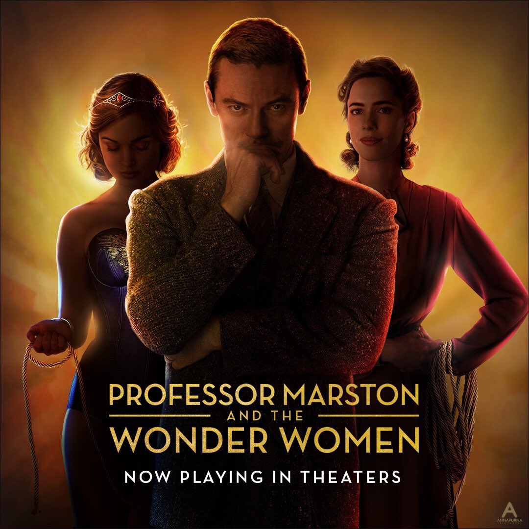 jameskleinmann's tweet photo. Fascinating real life #WonderWoman origin story @marstonmovie compellingly told by @RobinsonAngela 3 stunning central performances Out Now https://t.co/0ctZYmqEev