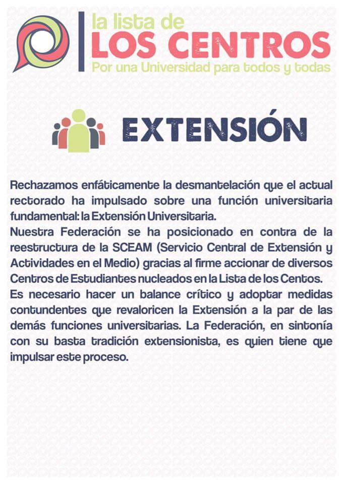 Por una Udelar en todo el país, y para todas las estudiantes. En octubre VOTA LA LISTA 6 y apoya a TU centro... #Notequedesafuera