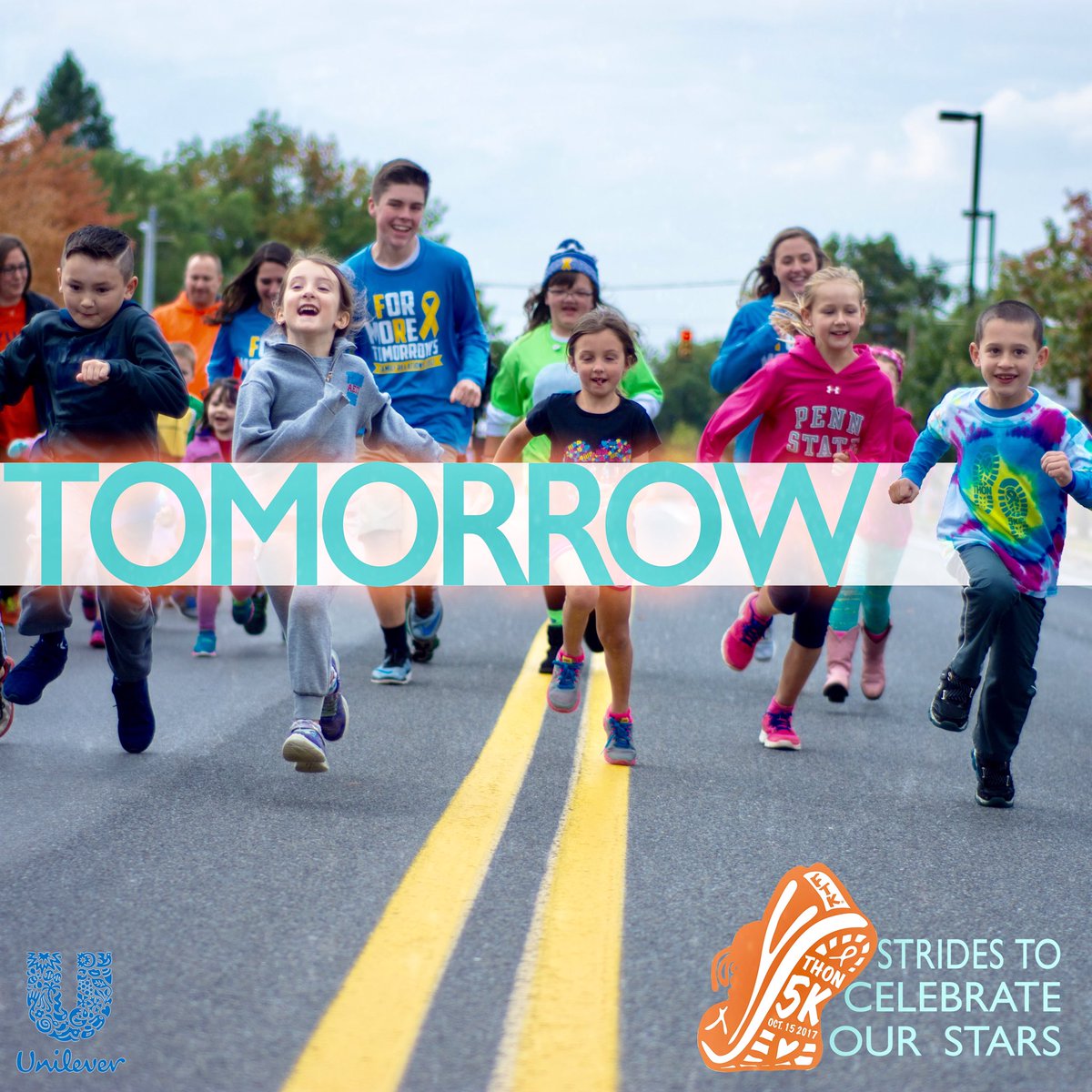 The THON 5K is tomorrow at 11:30 a.m. Send us your photos as you #RunWithUsFTK