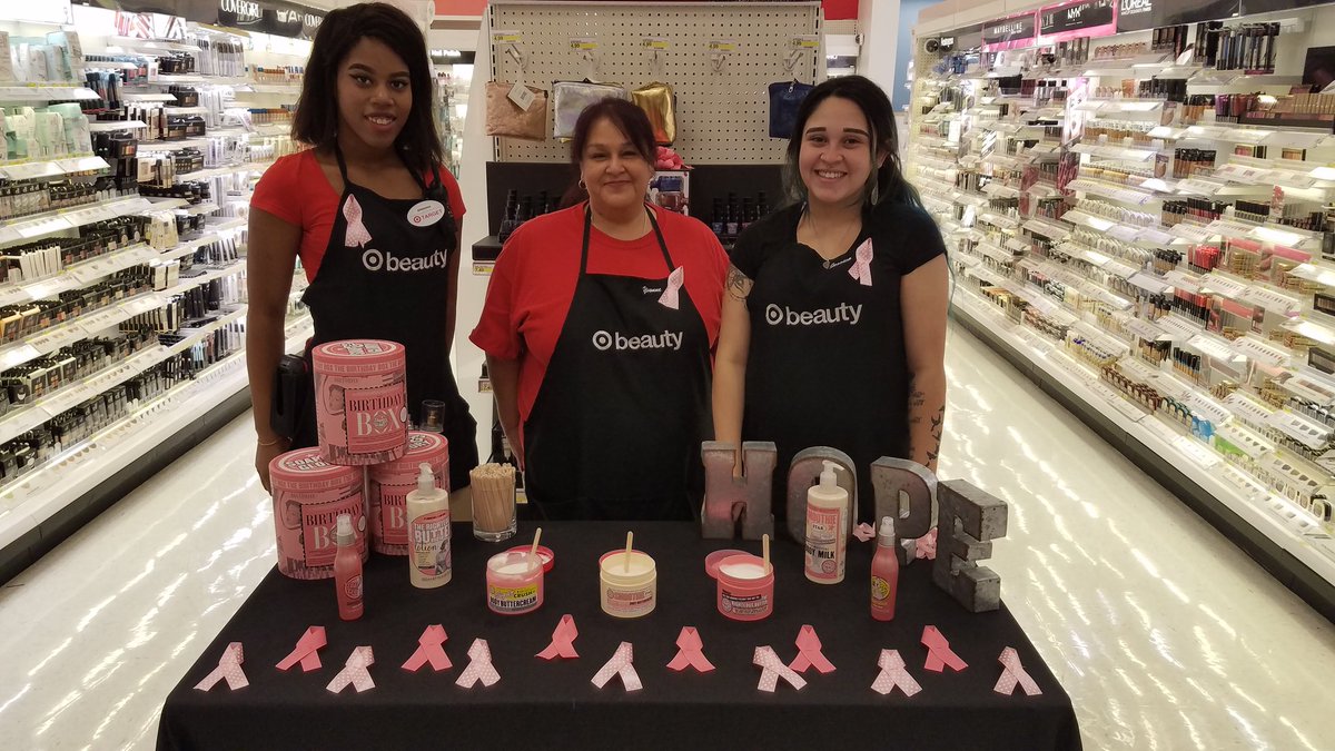 In honor of Breast Cancer Awareness Month, come pamper yourself with Soap&amp;Glory! Pink ribbons for all!