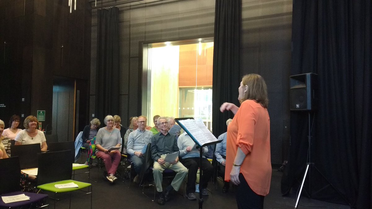 SBurnage's tweet photo. Great choral workshop as part of Music In The Rounds' Schubert festival at Doncaster's' Cast with Simply Voices https://t.co/N8OJYySStP