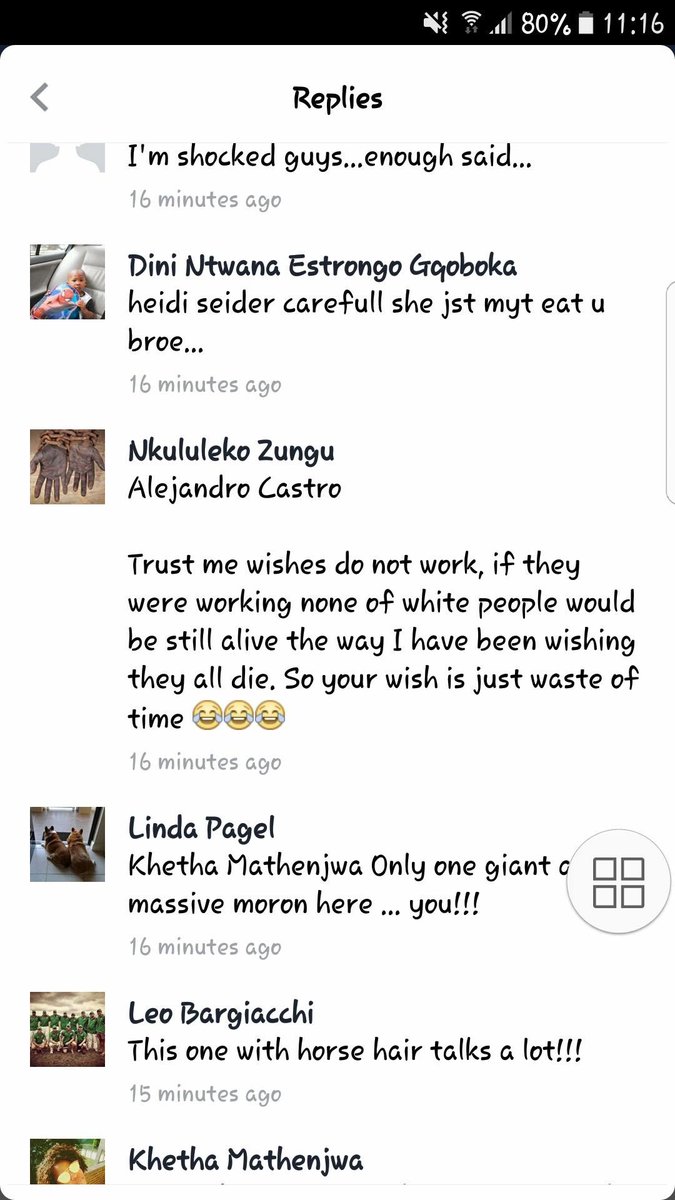 <a href="/IanCameron23/">Ian Cameron</a> <a href="/Marius4060/">Marius Müller</a> <a href="/afriforum/">AfriForum</a> <a href="/Abramjee/">Yusuf Abramjee</a> <a href="/kalliekriel/">Kallie Kriel</a> <a href="/cci_network/">CCI Network</a> <a href="/WesternCapeGov/">Western Cape Gov</a> <a href="/ErnstRoets/">Ernst Roets</a> <a href="/maroelamedia/">Maroela Media</a> <a href="/steve_hofmeyr/">Steve Hofmeyr</a> Here are the Facebook comments in reaction to this farm attack.