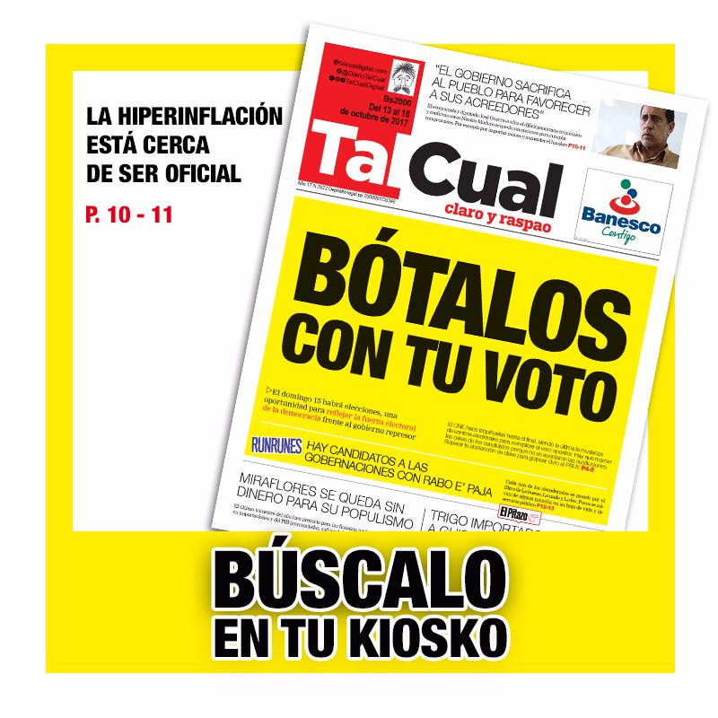 DiarioTalCual's tweet photo. Mira lo que trae la edición impresa de #TalCual esta semana no olvides adquirirnos en el negocio de tu preferencia https://t.co/9VzjdFyM2c