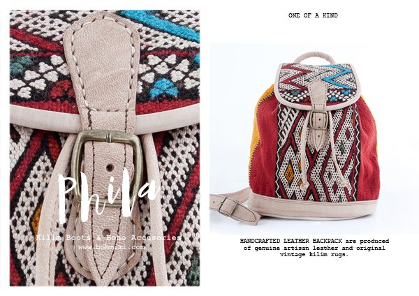 BOHMIMI's tweet photo. Mod. PHILA >> #KilimBackpacks, one-of-a-kind! Explorer> https://t.co/FoRb9fumFp
#bohostyle #bohochic https://t.co/eM0T8vpllN