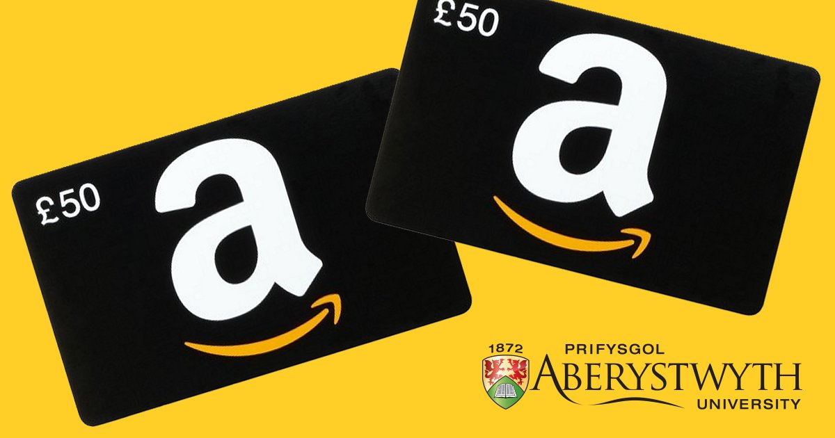 A wnes di ddod i #DiwrnodAgoredAber heddiw? Beth am gymryd rhan i ennill Taleb gwerth £50 o Amazon! Ewch i'r linc ow.ly/xcA530fR67S