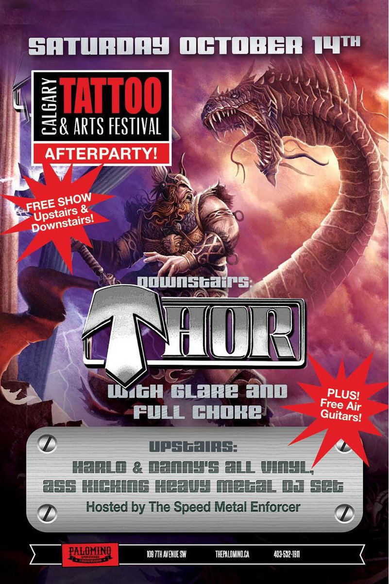 dan_northfield's tweet photo. FREE Tattoo&amp;Arts afterparty w/ @THORUNIVERSE ToNiTE @ThePalomino!! @BeatRouteAB  @theYYSCENE @downtowncalgary  @CalgaryPunkShow @Musicyyc https://t.co/NpEmGY7ghp