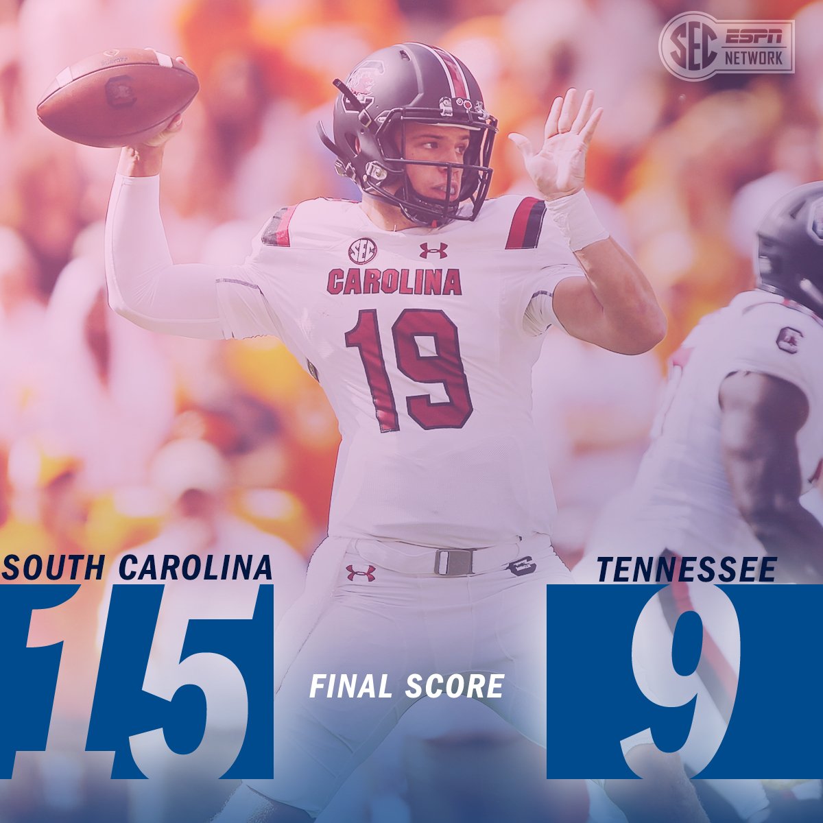 SECNetwork's tweet photo. SOUTH CAROLINA WINS ON ROCKY TOP! https://t.co/ivqCMYhKRJ