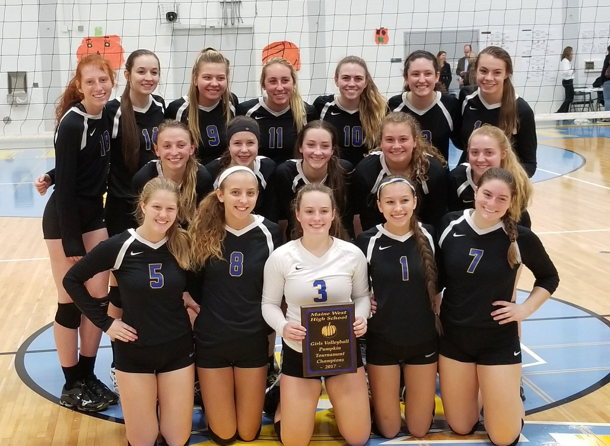 CSVBwomen's tweet photo. Maine West Pumpkin Tournament Champions!! @EaglesAthletics #growthmindset #2017mindset https://t.co/oDDihKtNBP