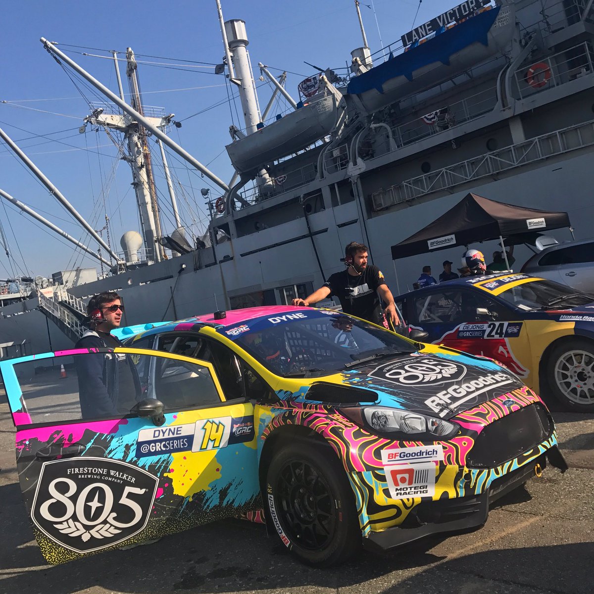 austindyne's tweet photo. Dyne takes 1st in HEAT3 advancing nicely to the SemiFinal. @805Beer @BFGoodrichTires @RLLracing @MotegiRacing @GRCseries https://t.co/rAk66eB59x