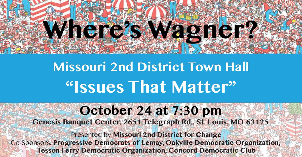 MO2ndDist4Chg's tweet photo. @MOActionPAC @GatewayDems @SCCDEMS @s_webber @kitchendj @MoDemParty @CFieldDems #RepAnnWagner won't meet with constituents, only donors. #ReadyForChange2018 https://t.co/rvSdnGcBap