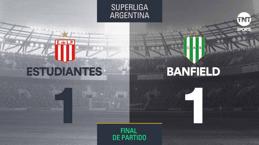 InFulbito's tweet photo. #SuperLigaArgentina #EstudiantesLP 1-1  #Banfield (Mouche 38', Lugüercio 81'). https://t.co/Y0rWBcbjTe