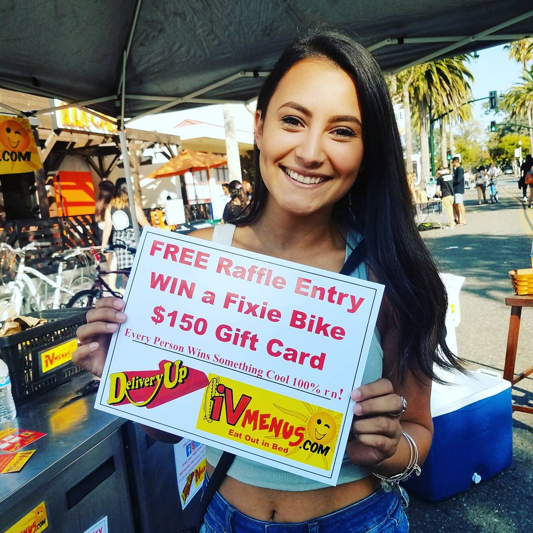 ivmenus's tweet photo. Congrats on our Pardell carnival winners today hope you guys enjoy the bike and gift card. Always order with us at https://t.co/Pd7iUt05lc! https://t.co/c1Dp6mjmfR