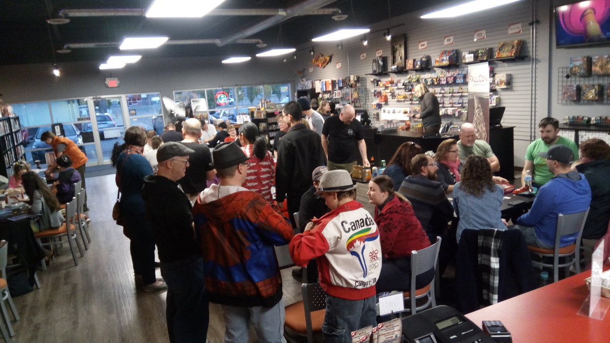 FallConYYC's tweet photo. Thank you @MetalGalaxy1 for hosting the #fallcon30 volunteer appreciation party! And a big thank you to all the amazing Fallcon volunteers! https://t.co/8KiWq1z9d8