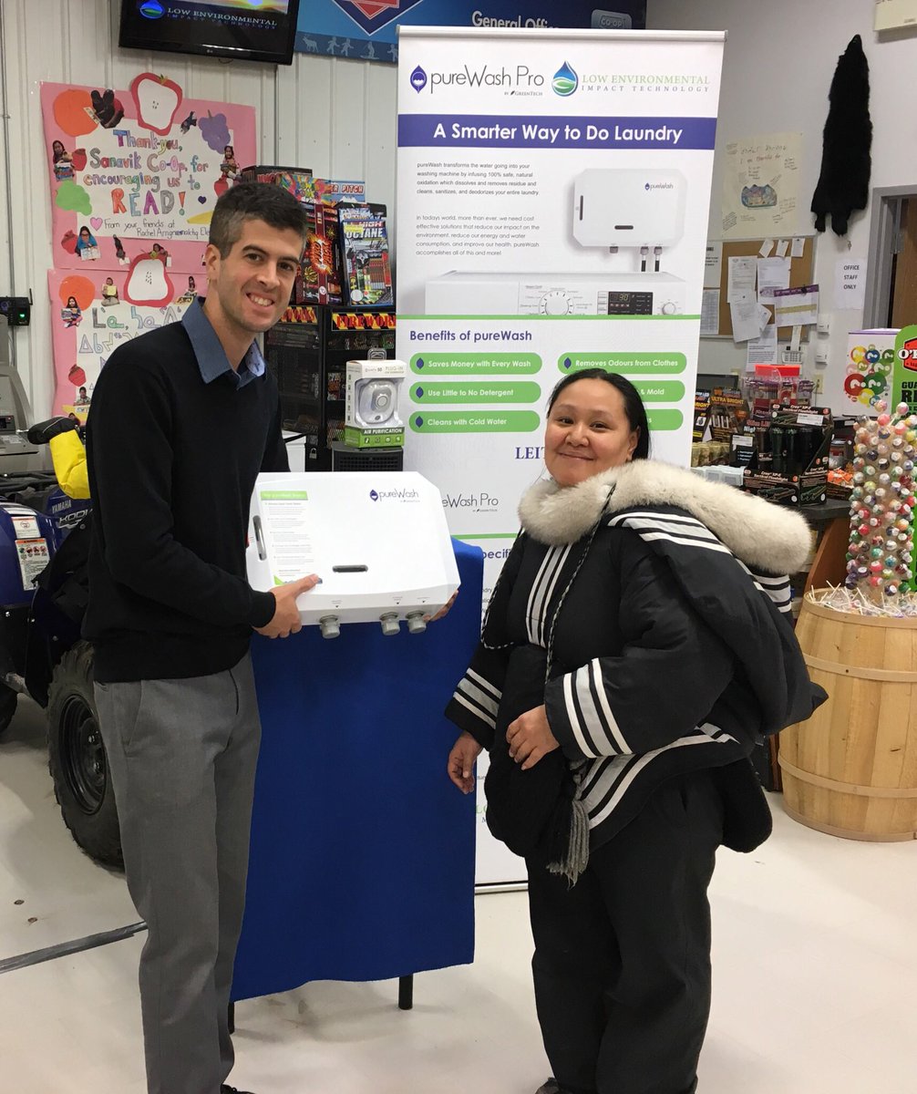 kevinqshale's tweet photo. Have a fun time in #Bakerlake #nunavut promoting #pureWashPro and #PureAir at the arctic Co-op. What a great #northerncommunity ! https://t.co/3XHh7f06LQ