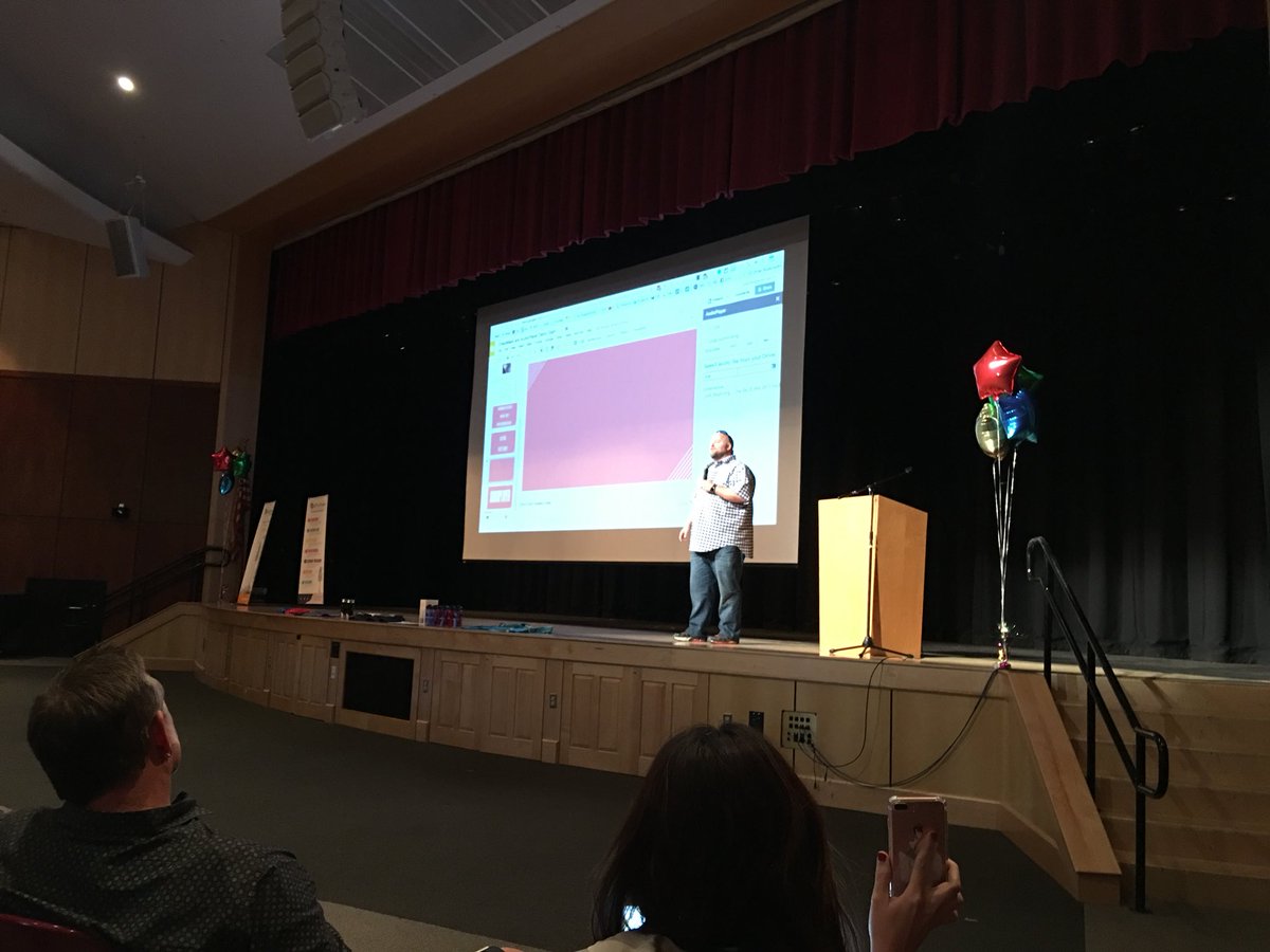 coachhoup24's tweet photo. The man, the myth, the legend, @crafty184 just dominated this demo slam! #EdTechTeam #NewExtensions! https://t.co/MPjmC8kzhw