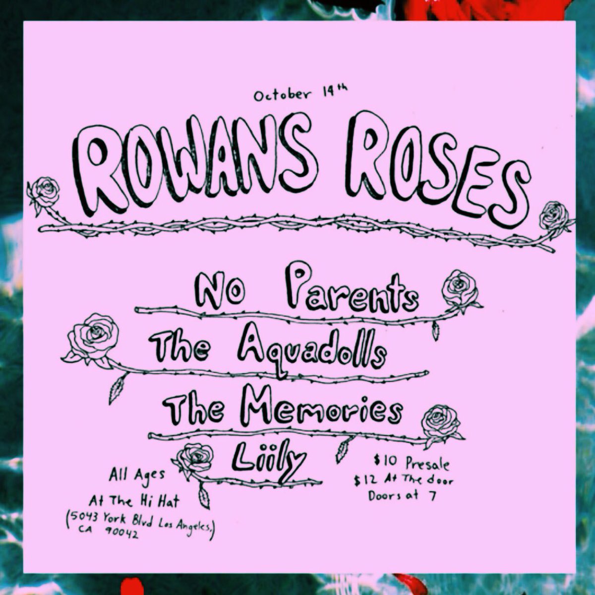 TONIGHT AT <a href="/theHiHatLA/">The Hi Hat</a> come celebrate lydia of <a href="/regrettesband/">The Regrettes</a> birthday &amp; donate to a great cause by having FUN pull up all ages 🤸‍♀️🎉🦇🥀