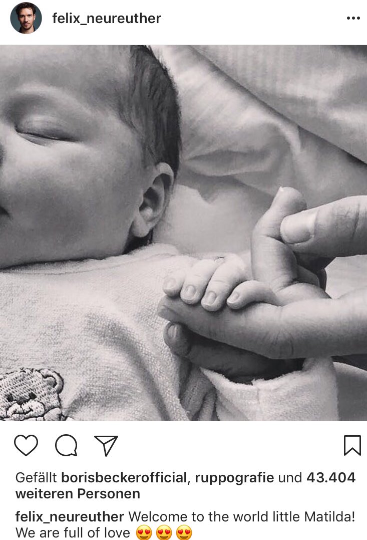 StJoergensen's tweet photo. Herzlichen Glückwunsch an Felix #Neureuther und Miriam #Goessner zur Geburt der Tochter! Welcome, Matilda! @SPORTBILD https://t.co/d2WRT13sRy