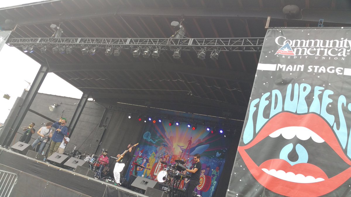 Time to go bananas! The funktastic <a href="/ThePhantastics/">The Phantastics</a> are kicking us off on the <a href="/CommunityAmerCU/">CommunityAmerica</a> main stage now! Get to gettin’ over here asap!