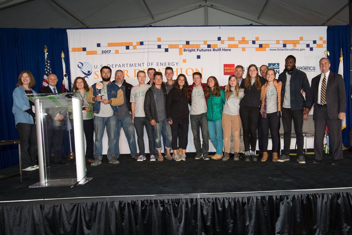 Solar_Decathlon's tweet photo. BIG WINNERS: Top 4 #SolarDecathlon teams are: 
1️⃣@Swiss_Living 
2️⃣@UMD_SD2017 
3️⃣@SolarDatUCB 
4️⃣@mosolarhouse 
📰https://t.co/Uelbyffqmz https://t.co/dPAC4Y6f6J