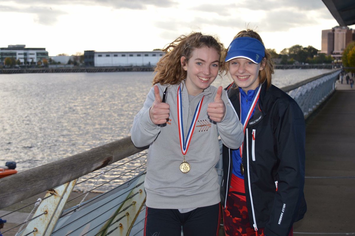 Richardjcox's tweet image. Zara and Kiera @qphschester win wj16 doubles at Agecroft head