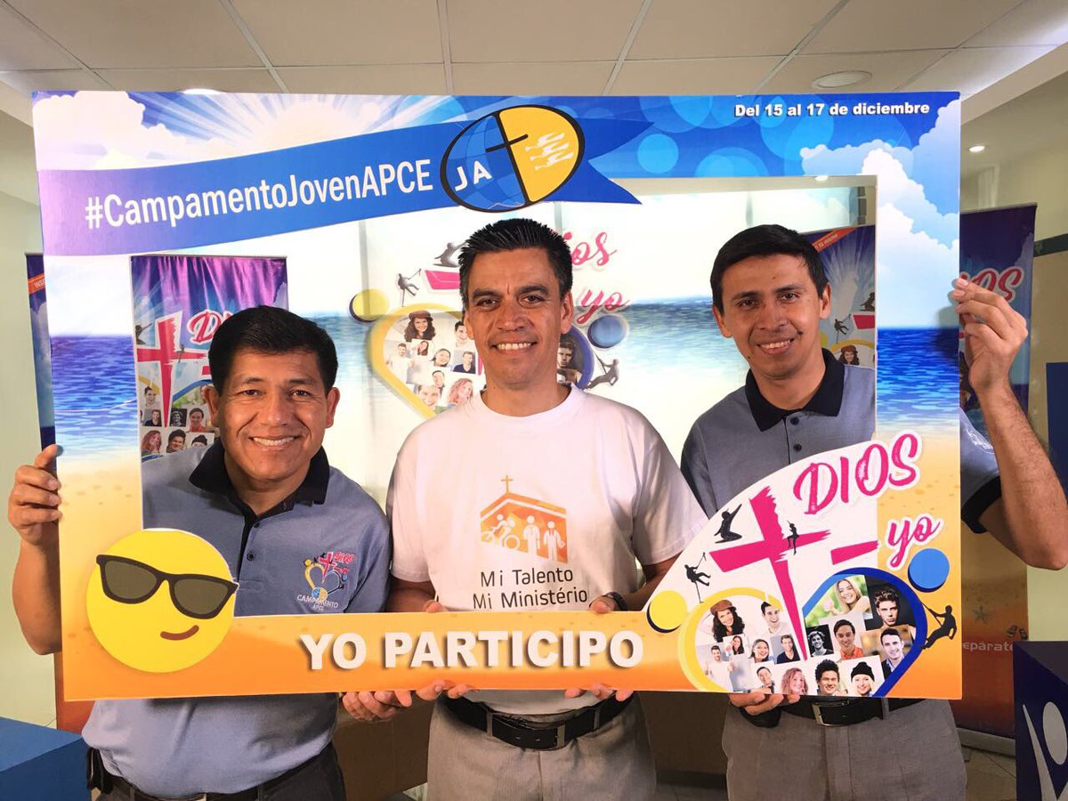 AdventistasAPCE's tweet photo. Previos al video Chat #CampamentoAPCE del 15 al 17/12/2017 inscríbete con los jóvenes de tu iglesia. https://t.co/ij4GvFED9A
