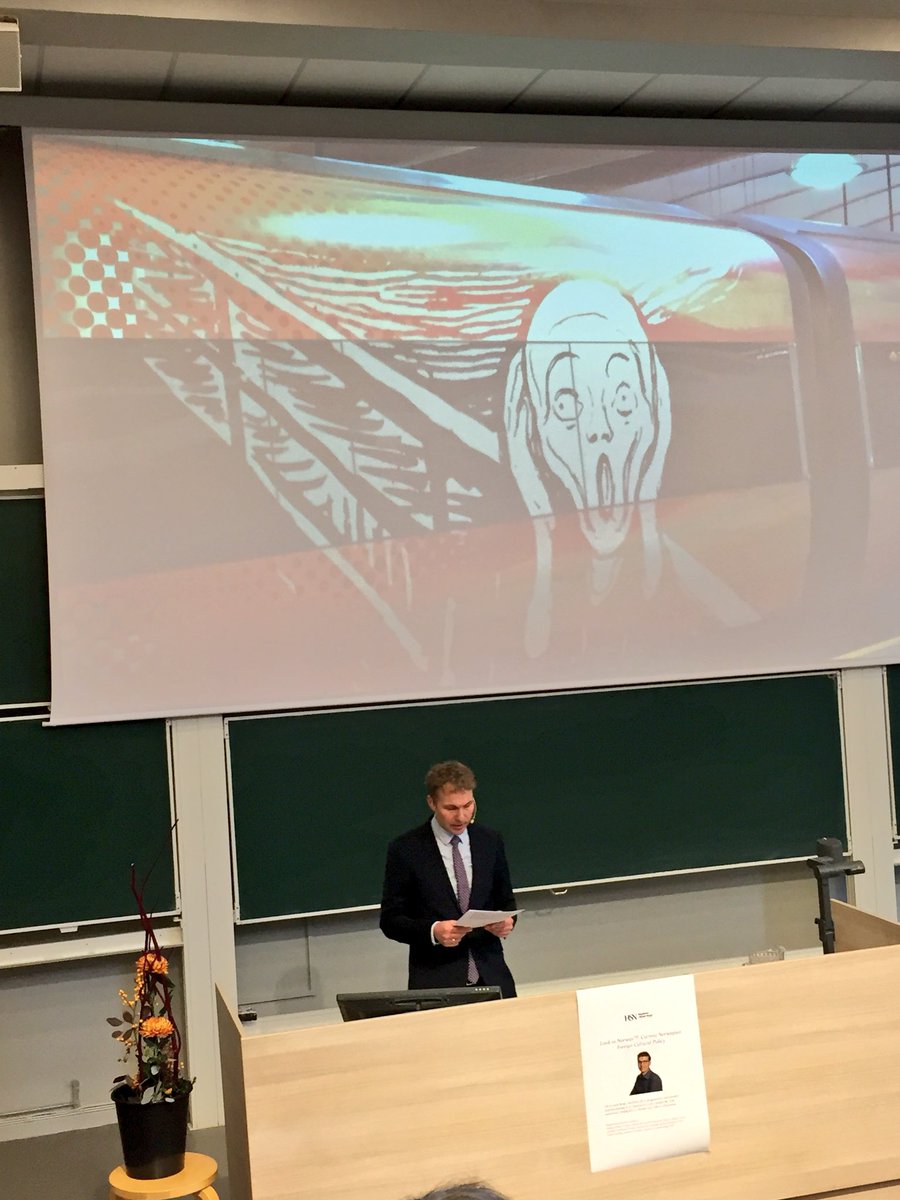 Look to Norway! Ola Berge @tmforsk med solid avhandling og disputas om norsk utenriks kulturpolitikk i går.