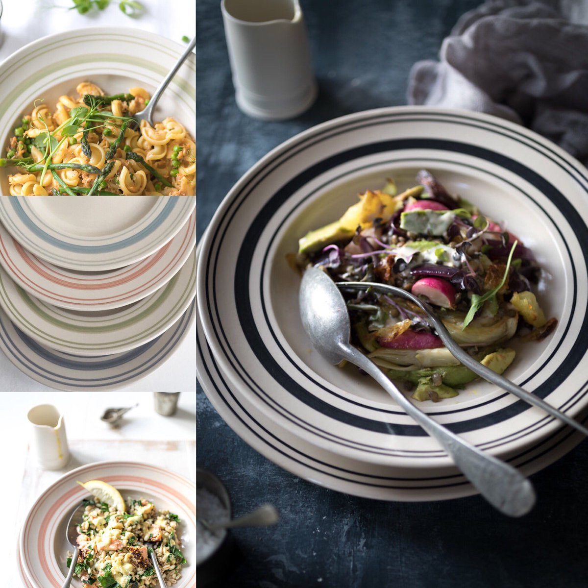 jjuliandesign's tweet photo. Our Stoneware Range inspired by French Linen Stripes available in Black, Duck Egg, Rose, Clover Green &amp; Grey. https://t.co/WVMvR4nMo3 https://t.co/82uehxvDnF