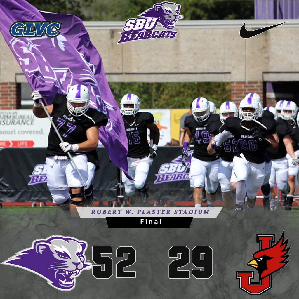 sbubearcats's tweet photo. SBU wins 52-29!! SBU improves to 4-3 on the season. https://t.co/hnywbT9aI7