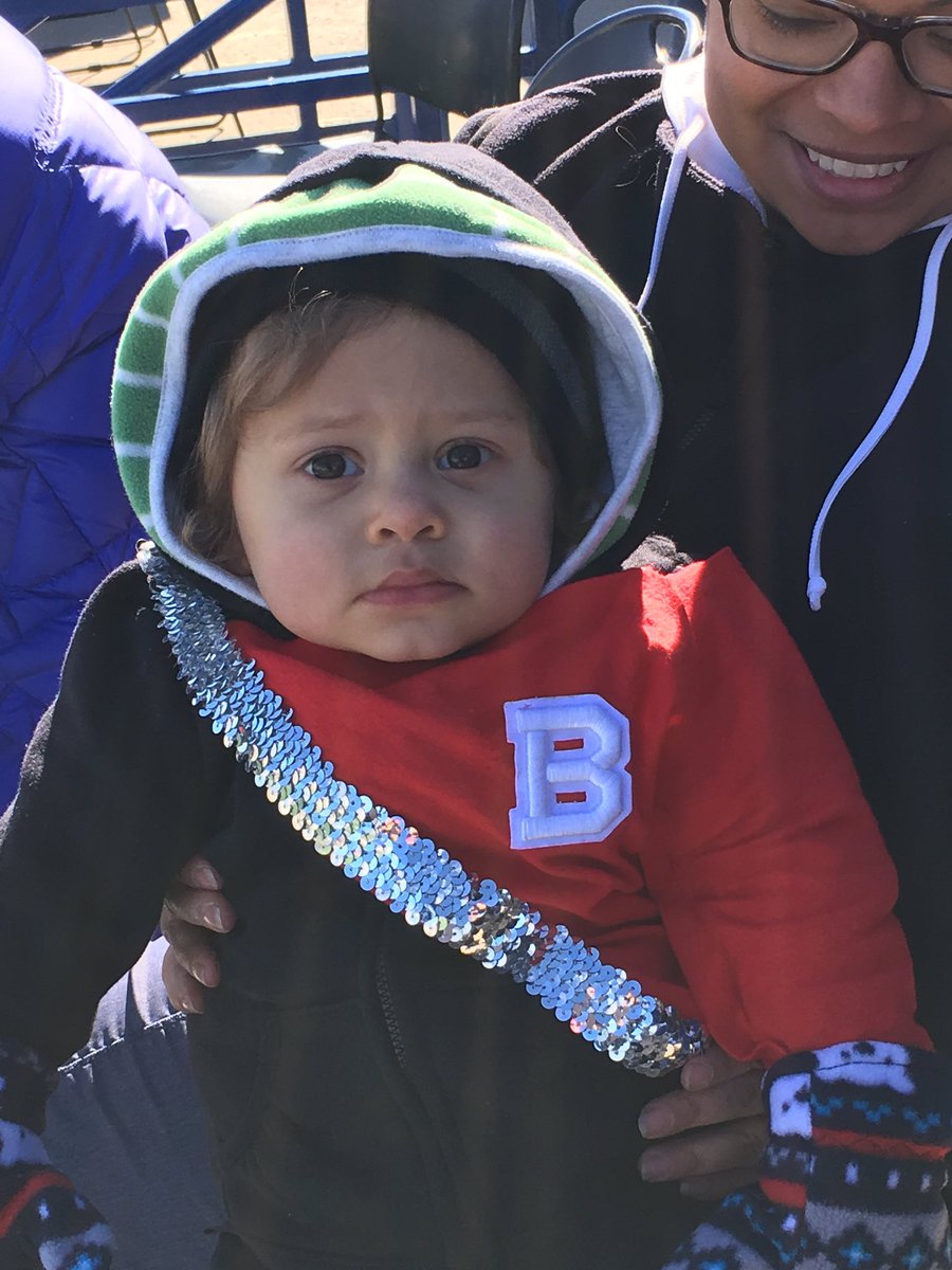 BSD7Schools's tweet photo. Here is a future member of the BHS marching band! He already has his uniform. #bsd7chat @KConwellBozeman #gohawks https://t.co/5V61whH80n