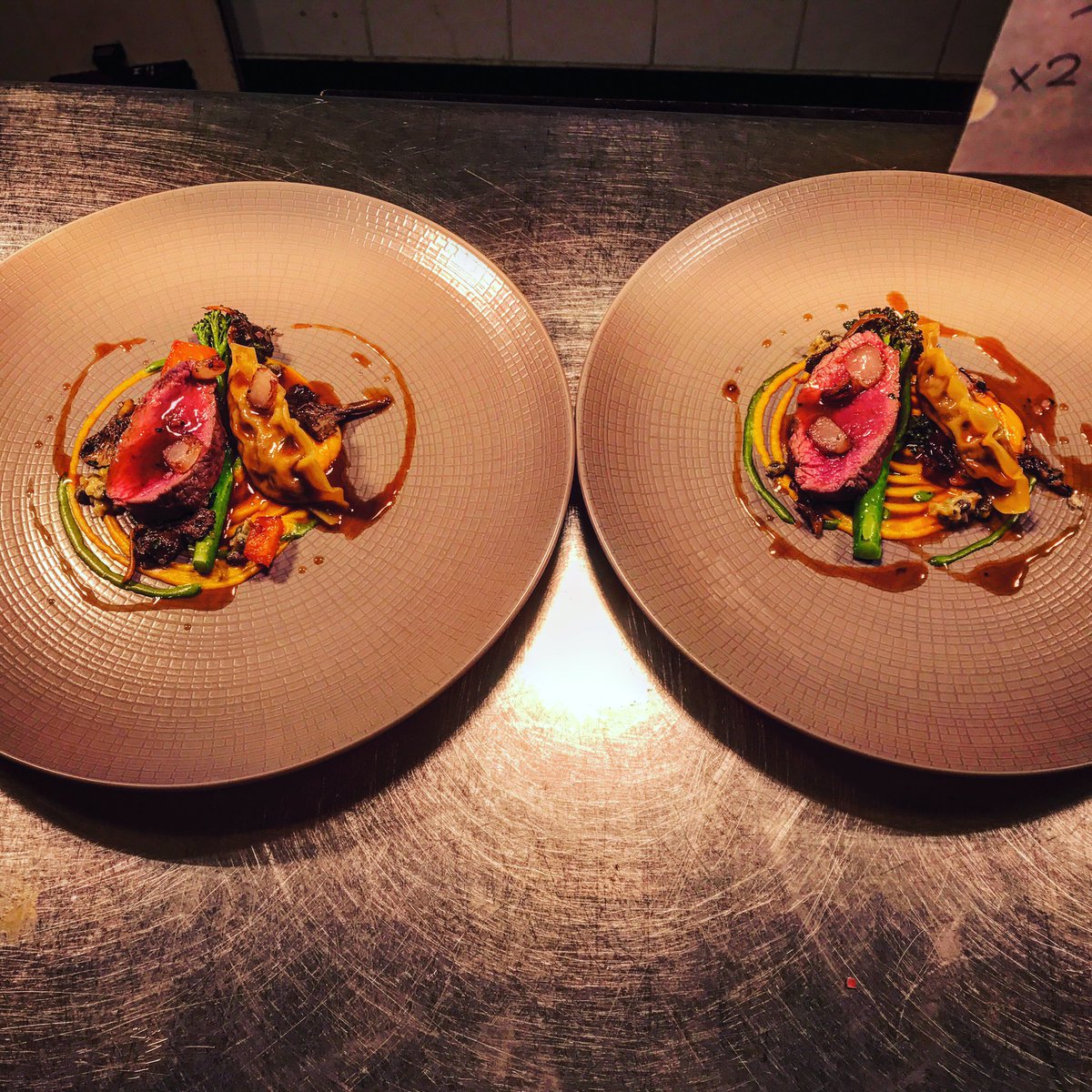 chefajackson's tweet photo. 2 venison table 4 .. #finediningredefined @Theparkrestaura #york #autumn #yorkshirehour https://t.co/A6StQxDz82