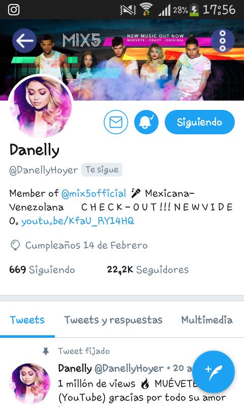 Franche59295681's tweet photo. DANELLY ME SIGUIO ESTOY LLORANDO 😍😍❤ @DanellyHoyer  gracias https://t.co/qAhe4l1y2U