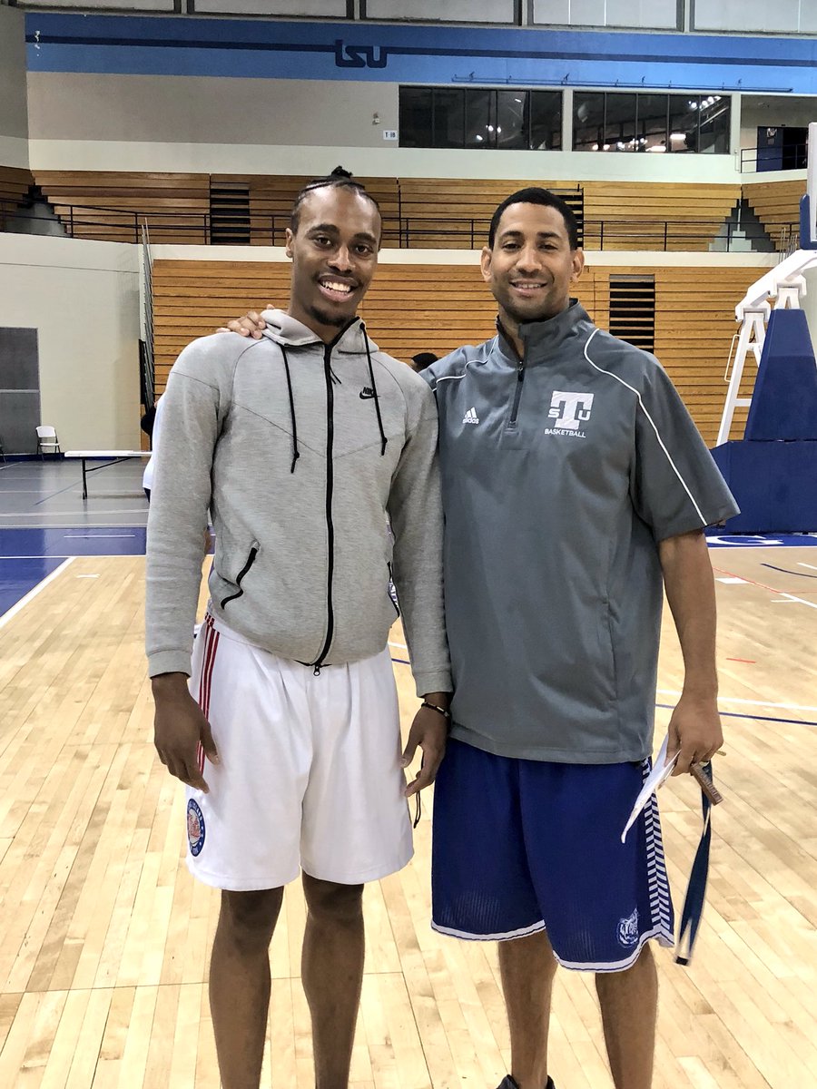 TSUTigersMBB's tweet image. 👀 Former TSU Star and Current Brooklyn Net Tahjere McCall at Practice today at the Gentry Center! #BigBlueRising #TSUFamily #TSUHC2K17