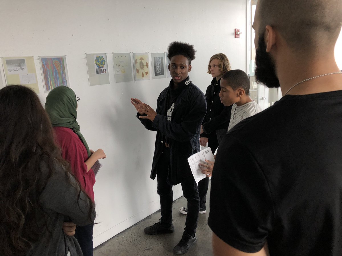 CooperSatPro's tweet photo. First day back and Sound Comp dives right into critiques and speaking about creative work. Way to go! 🙌🏾 #saturdayprogram #cooperunion https://t.co/ptbl2WkVOn