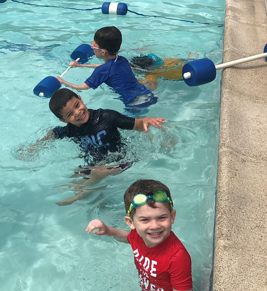 MaplewoodCamp's tweet photo. Learning to swim is always fun when you have heated pools and water slides waiting for you after school. https://t.co/dOavmYVHiI