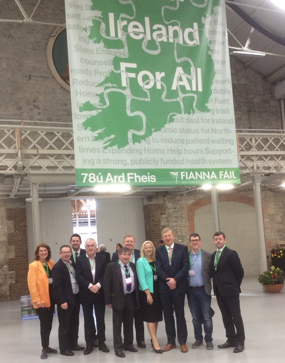 GreystonesGOLD's tweet photo. Great day at FF Ard Fheis RDS Dublin. Good Wicklow contingent.  Meet old friends,  make new friends,  learn the latest.  Lots young people.  FF moves forward. https://t.co/NdSklSiMiI